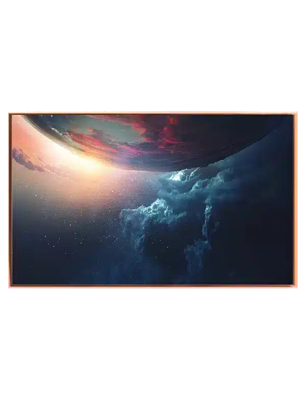 Planetkant Over Kosmiske Skyer