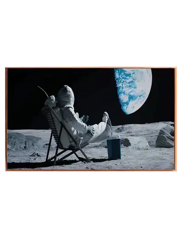 Astronaut Slapper af på Månen