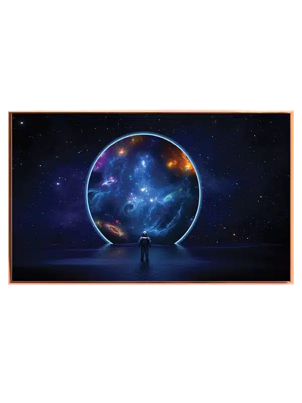 Astronaut Foran Kosmisk Portal