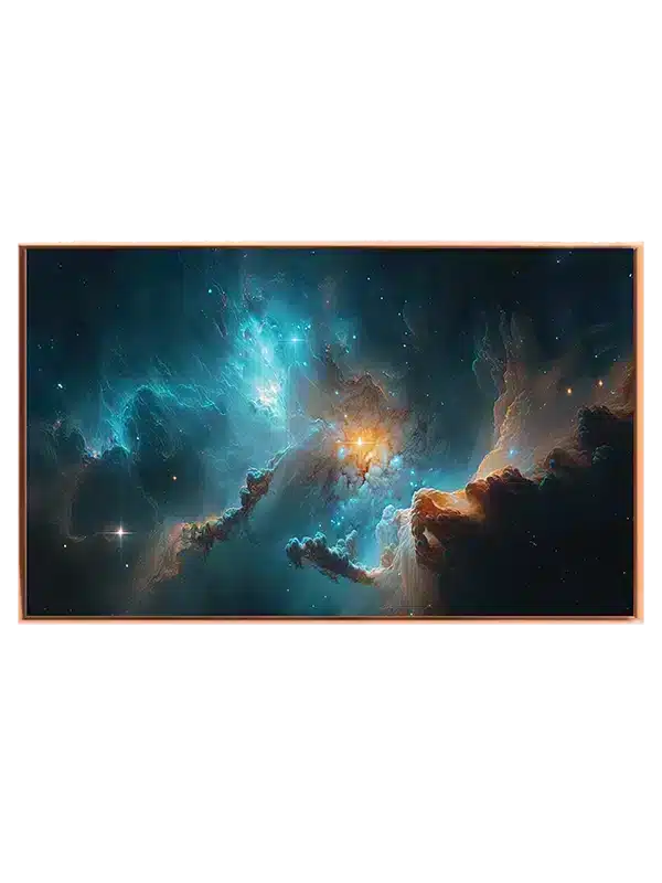 Turkis Nebula med Stjernelys