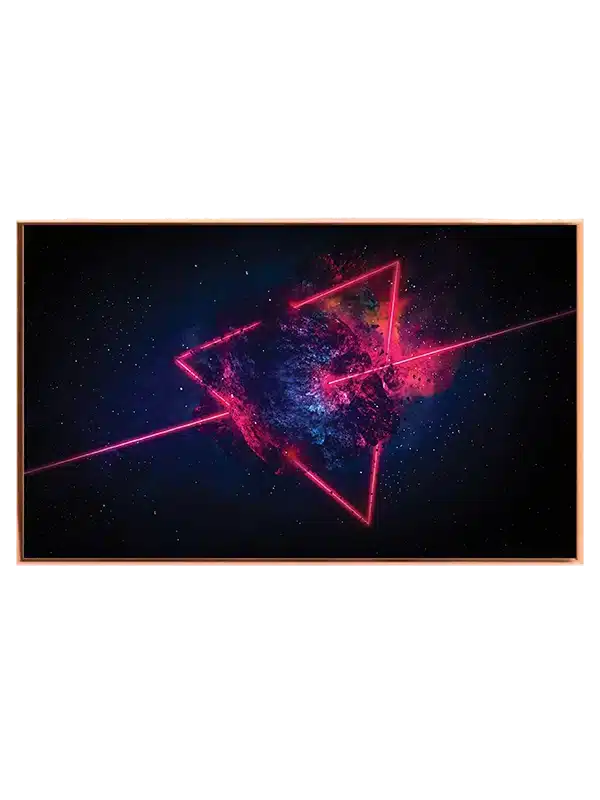 Neon Trekant i Kosmisk Tåge
