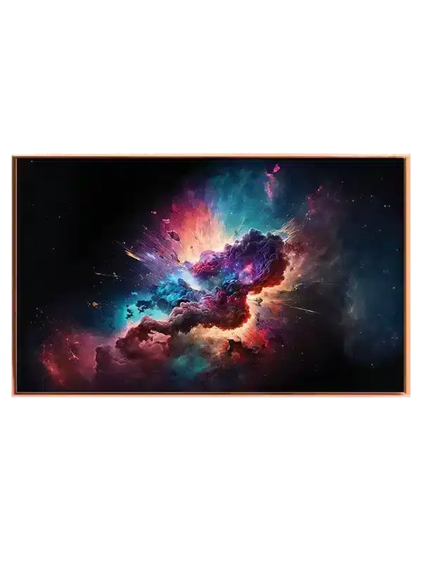 Kosmisk Eksplosion i Neonfarver
