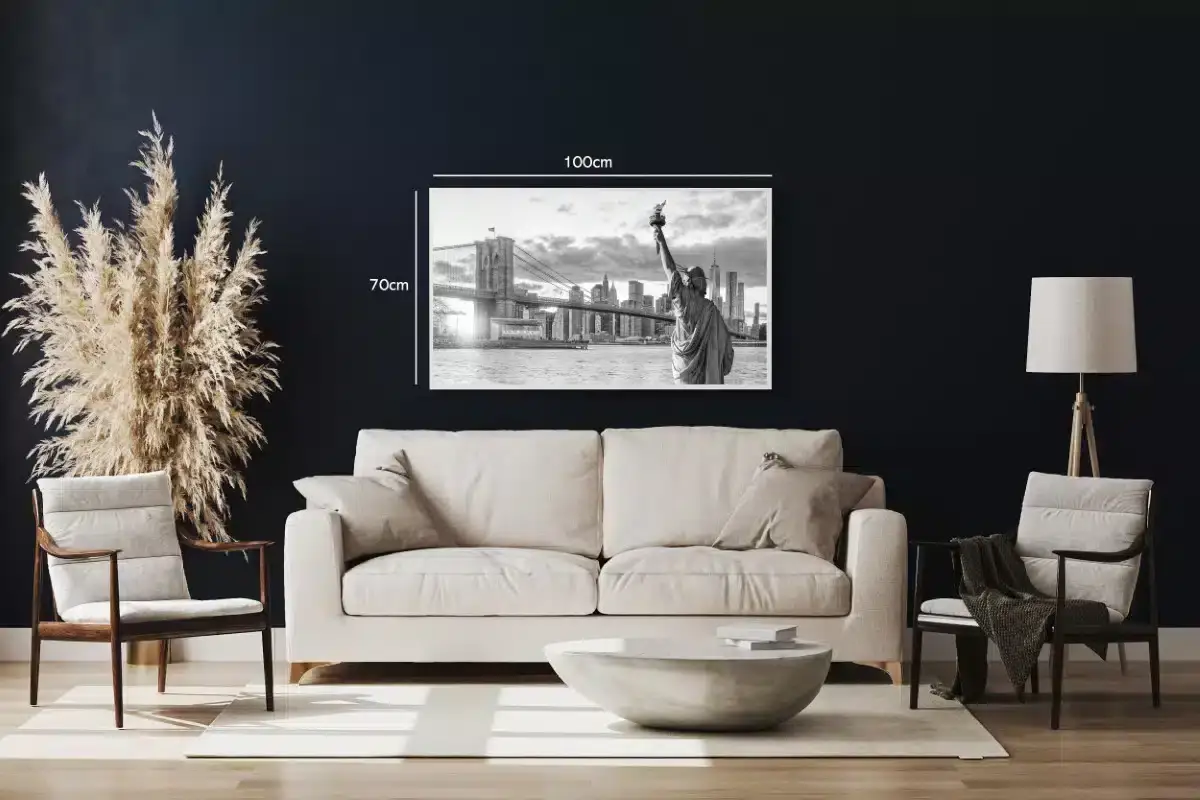 Frihedsgudinden ved Brooklyn Bridge