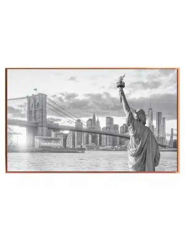 Frihedsgudinden ved Brooklyn Bridge