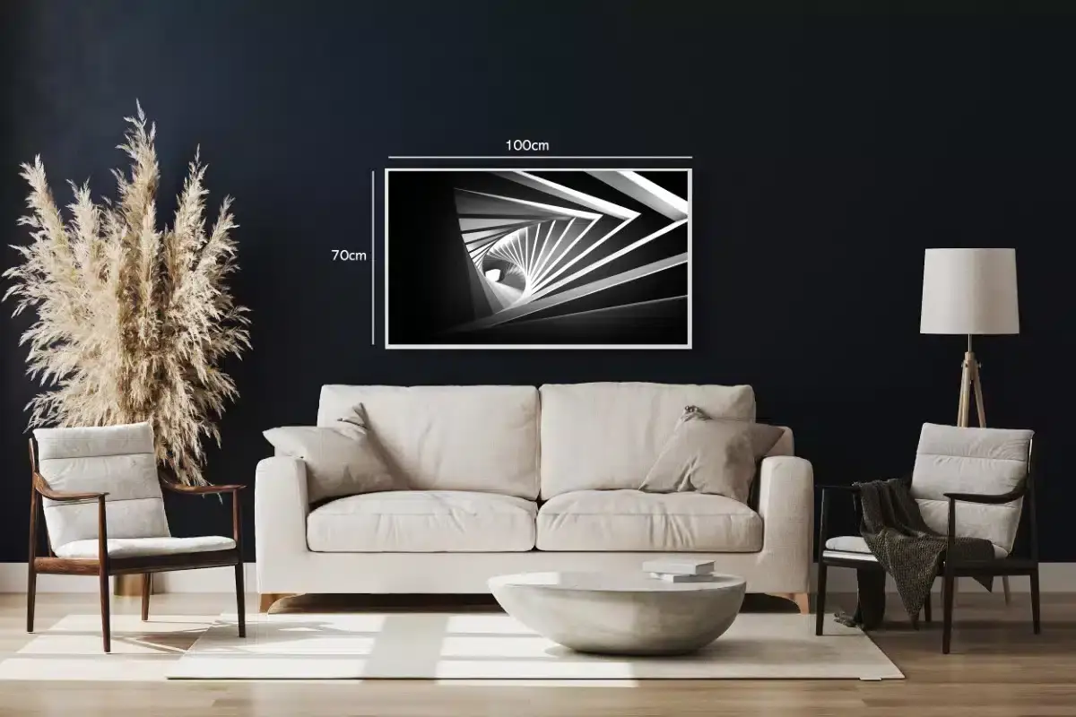Spiraltrappe i Grafisk Perspektiv
