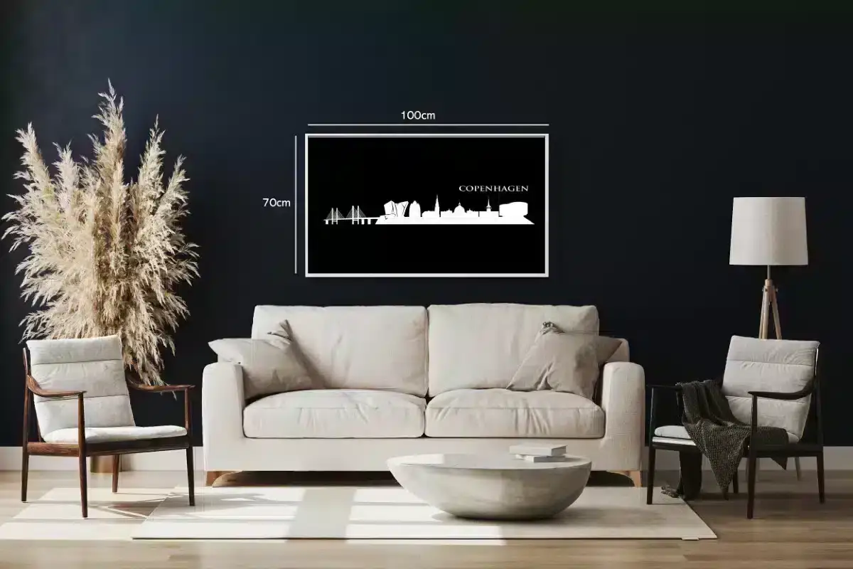 Copenhagen Skyline Poster Design