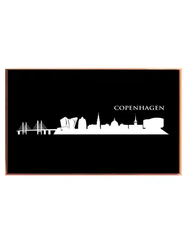 Copenhagen Skyline Poster Design