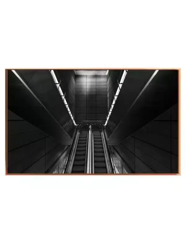 Sort Hvid Metrotrappe Billede