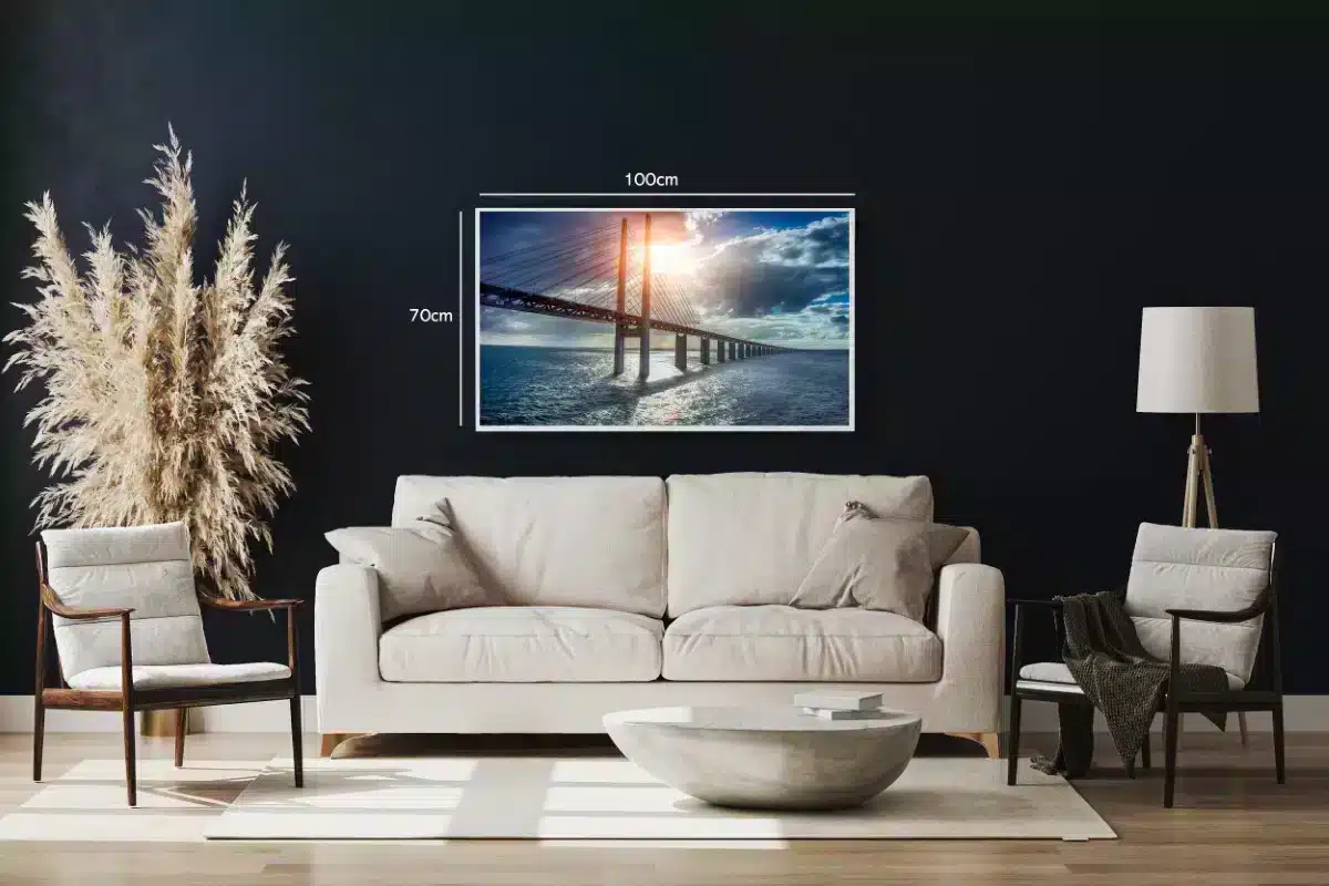 Sunset Bridge Over Water