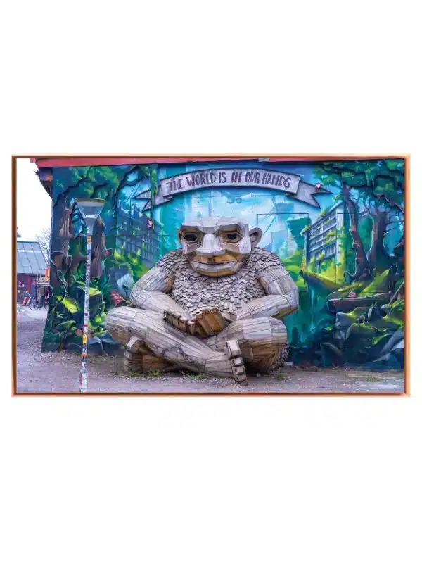 Wooden Sculpture Street Art