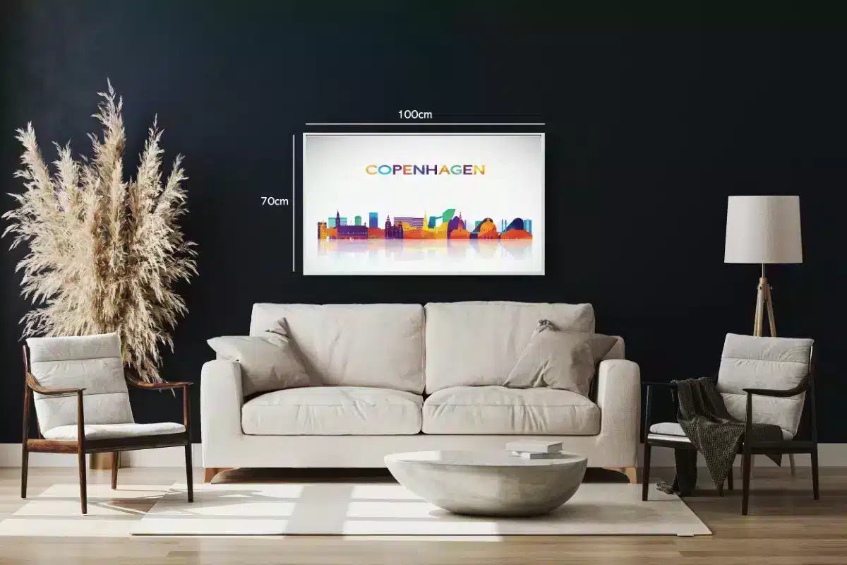 Colorful Copenhagen Cityscape Poster