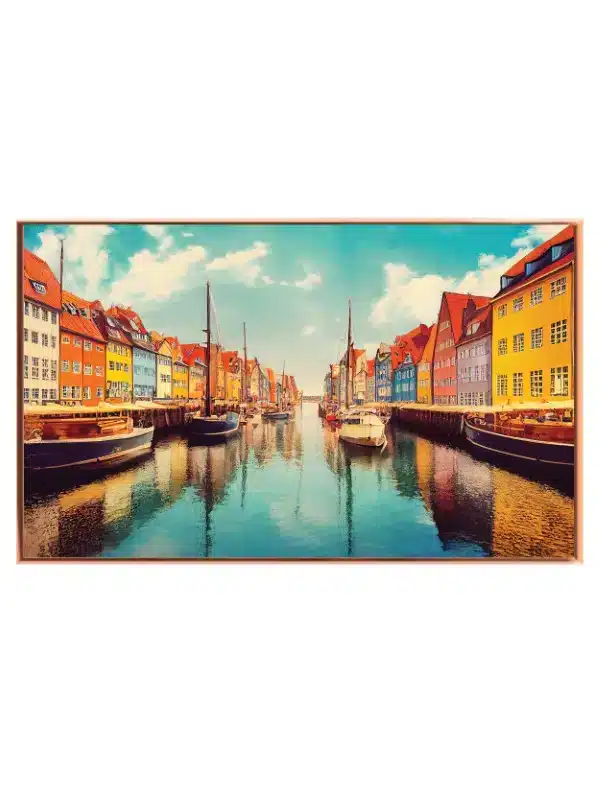 Colorful Canal With Boats