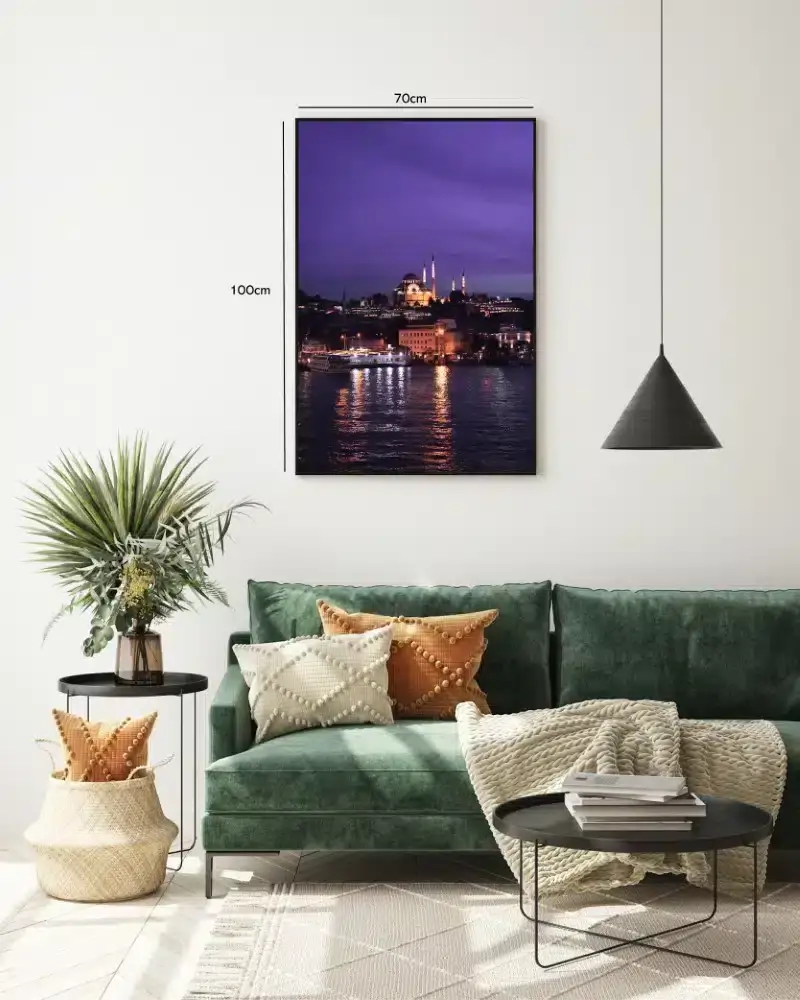 Istanbul Night Skyline View