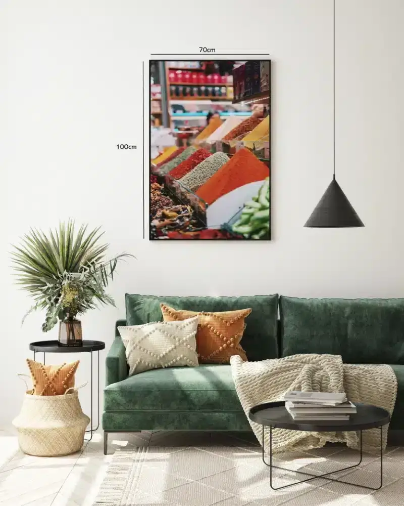 Colorful Spice Market Display