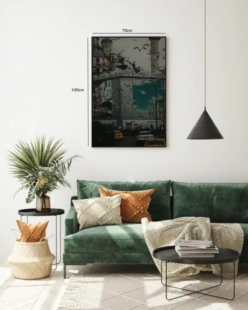 Urban Scene With Flying Birds