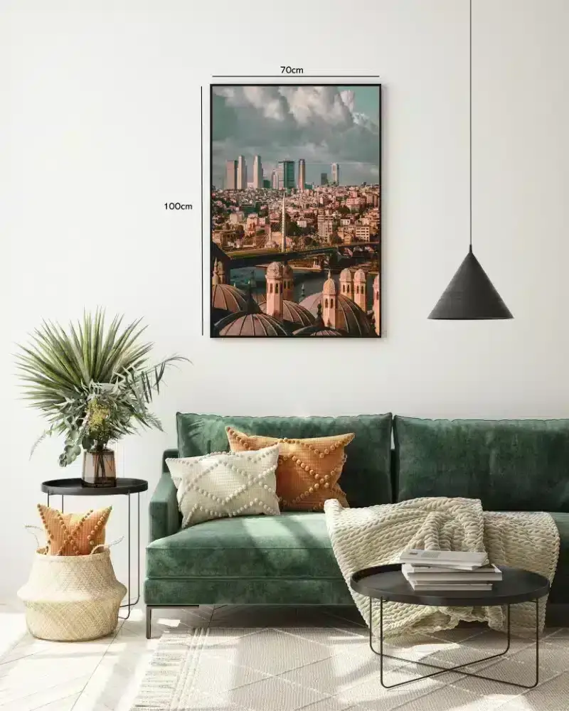 Urban Cityscape With Bridge