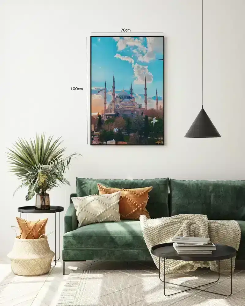 Historic Mosque Under Blue Sky