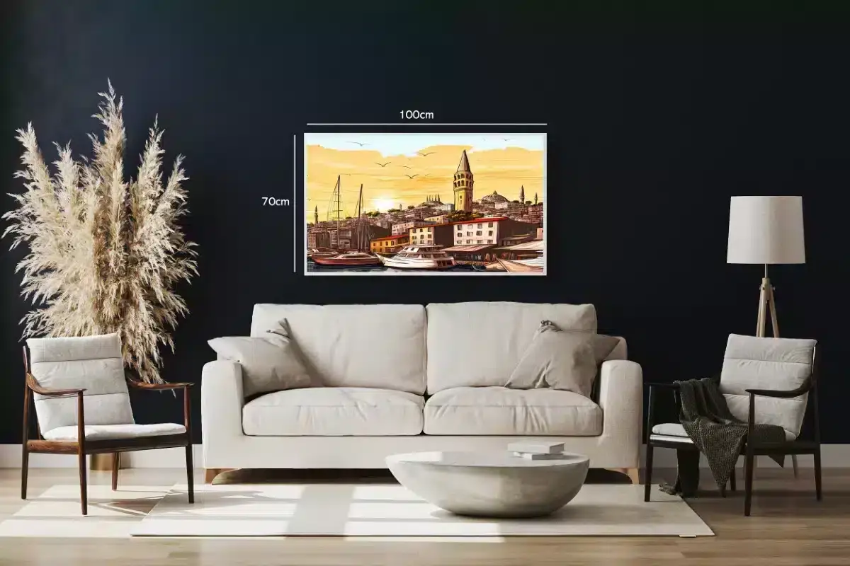 Sunset Harbor In Istanbul