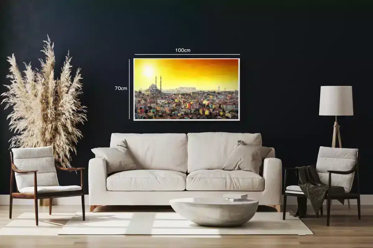 Sunset Over Urban Cityscape