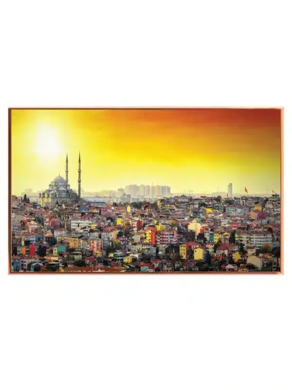 Sunset Over Urban Cityscape