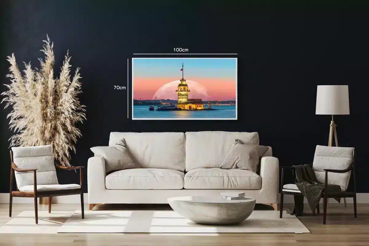 Illuminated Tower At Sunset