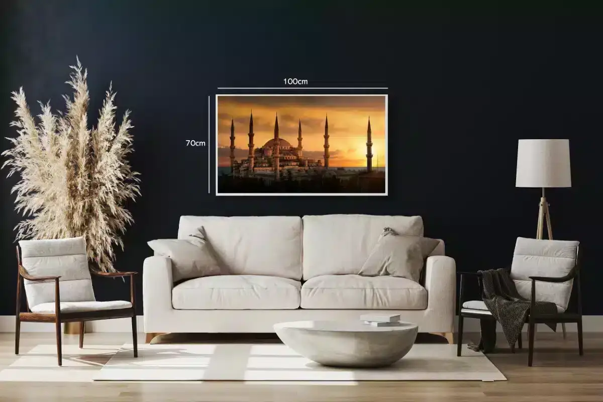Sunset Over Historic Mosque