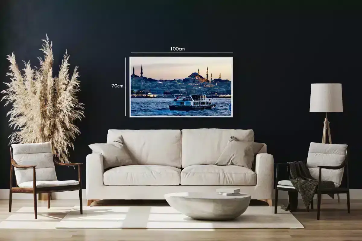 Istanbul Evening Harbor Scene