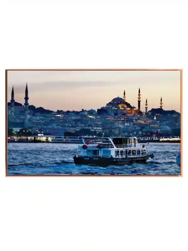 Istanbul Evening Harbor Scene