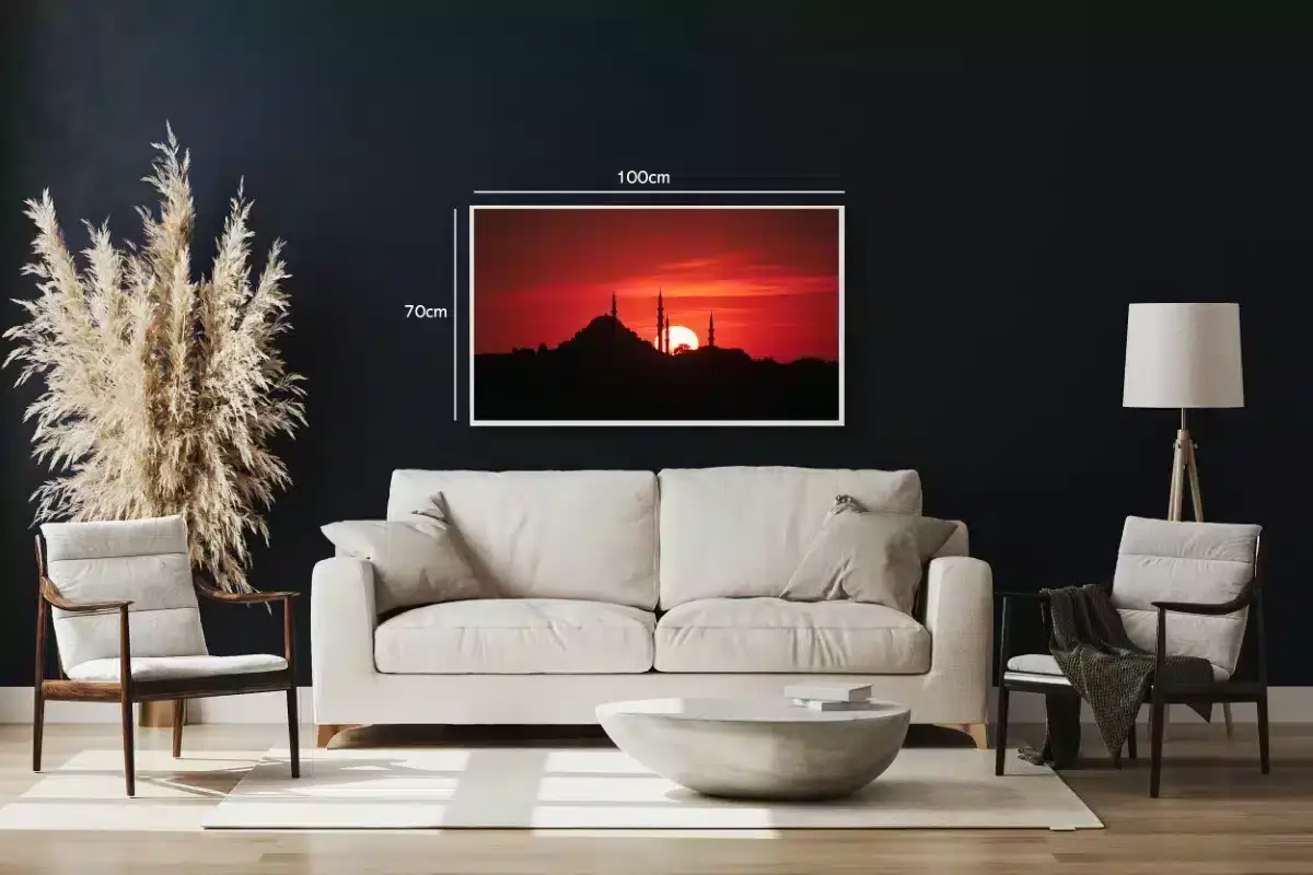 Sunset Over City Silhouette