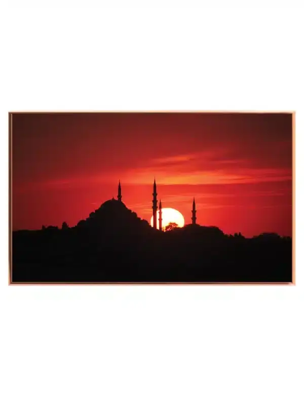 Sunset Over City Silhouette