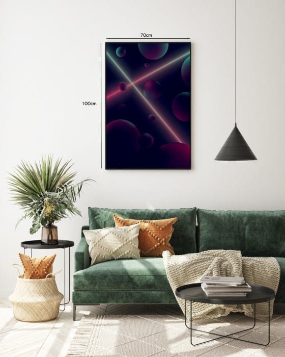 Neon Orbit Crossings Plakat
