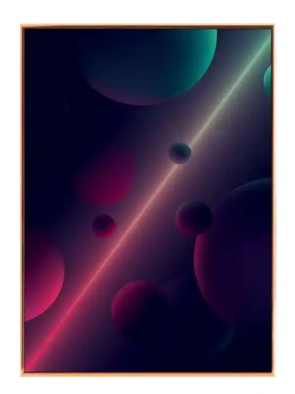 Neon Orbit Glow Plakat