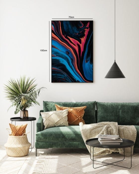 Neon Flow Veins Plakat