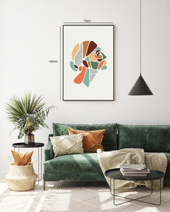Fragmented Color Bloom Plakat