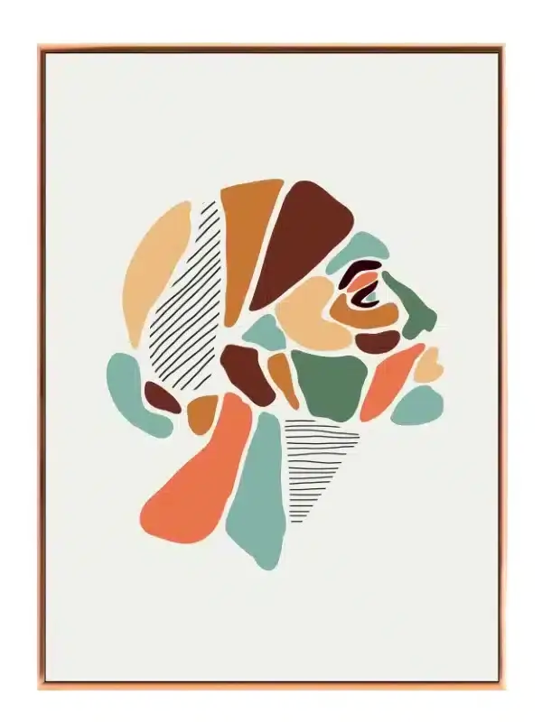 Fragmented Color Bloom Plakat