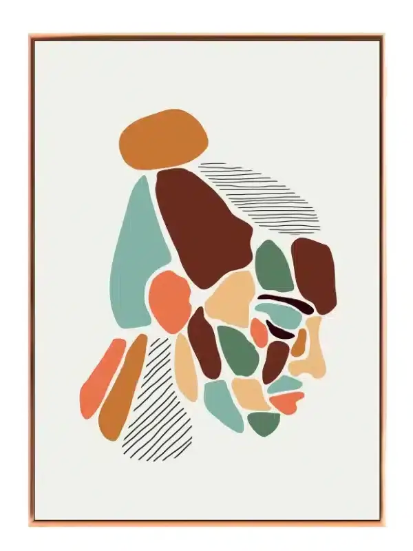 Fragmented Profile Plakat