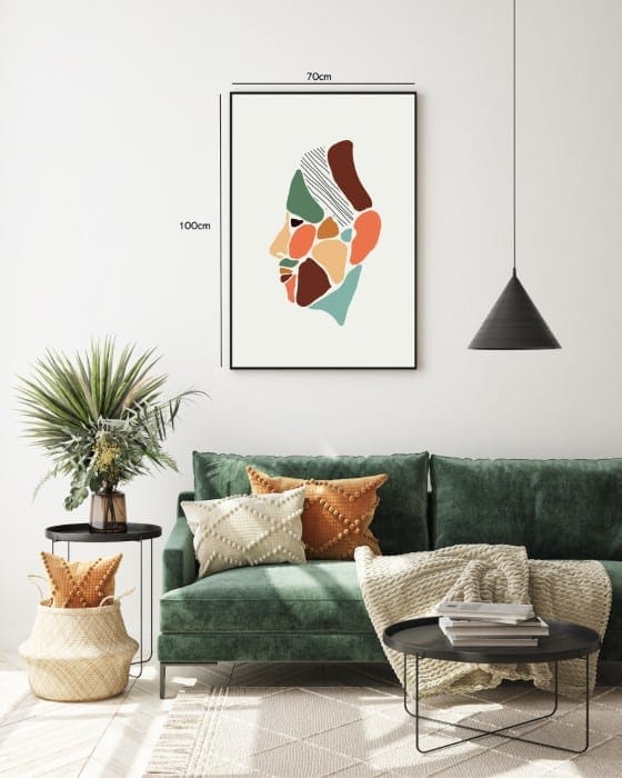 Fragmented Profile Plakat