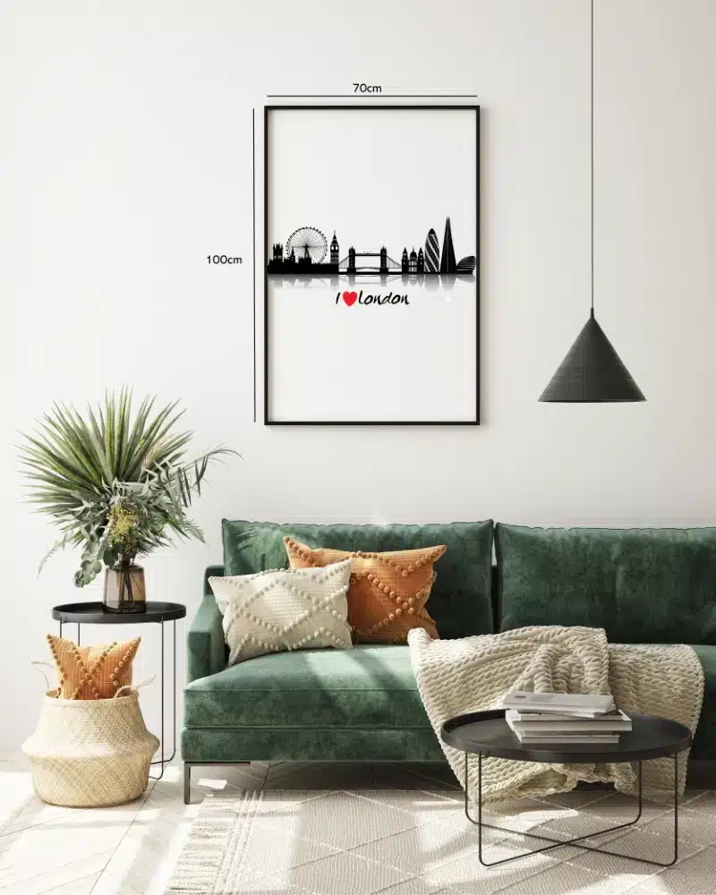 London Skyline Silhouette Art
