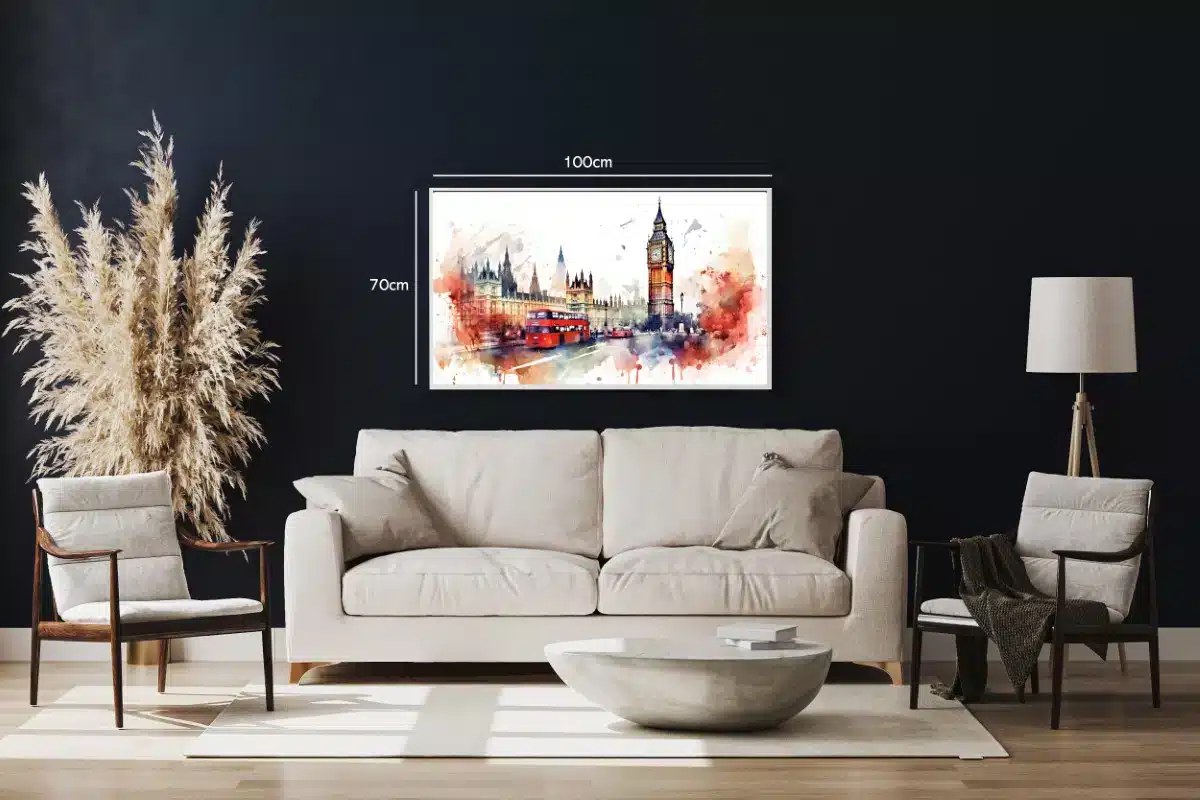 London Cityscape Watercolor Art