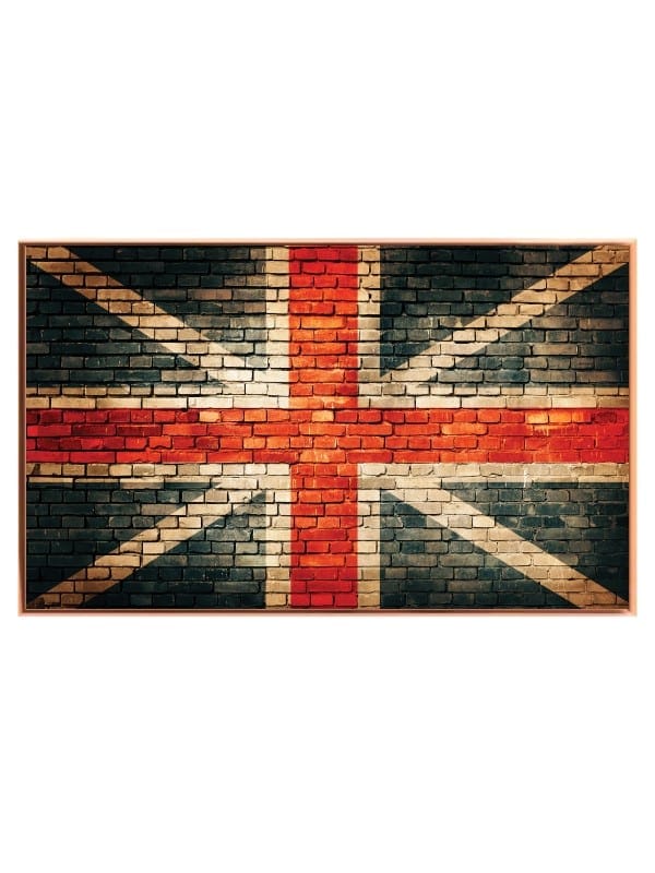 Union Jack Flag Brick Wall