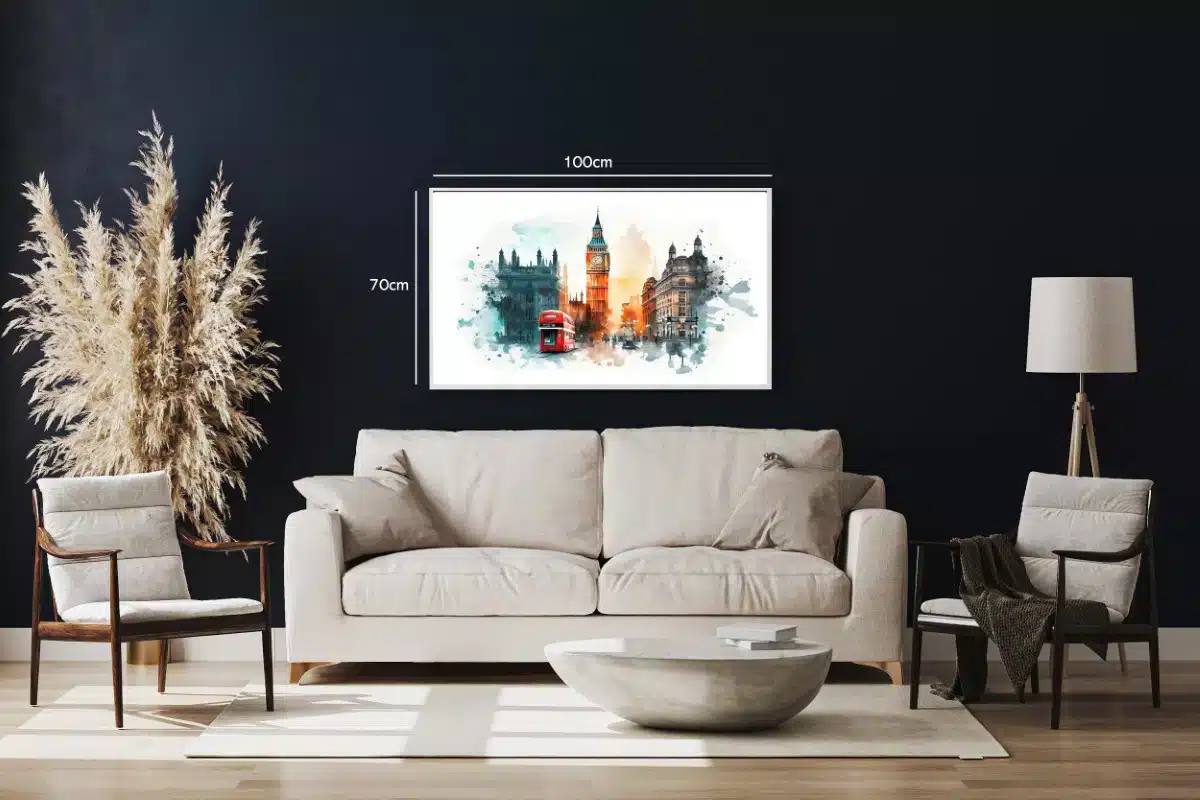 London Cityscape Watercolor Art