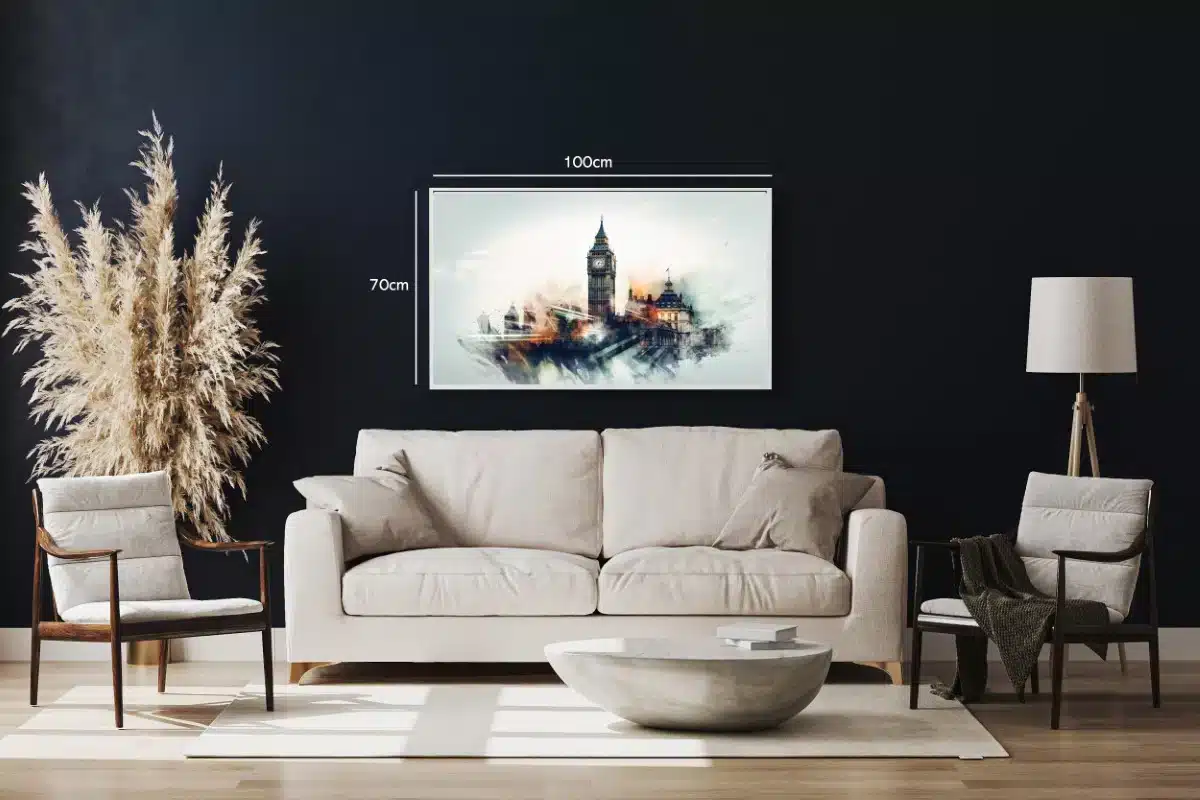Abstract London Skyline Artwork