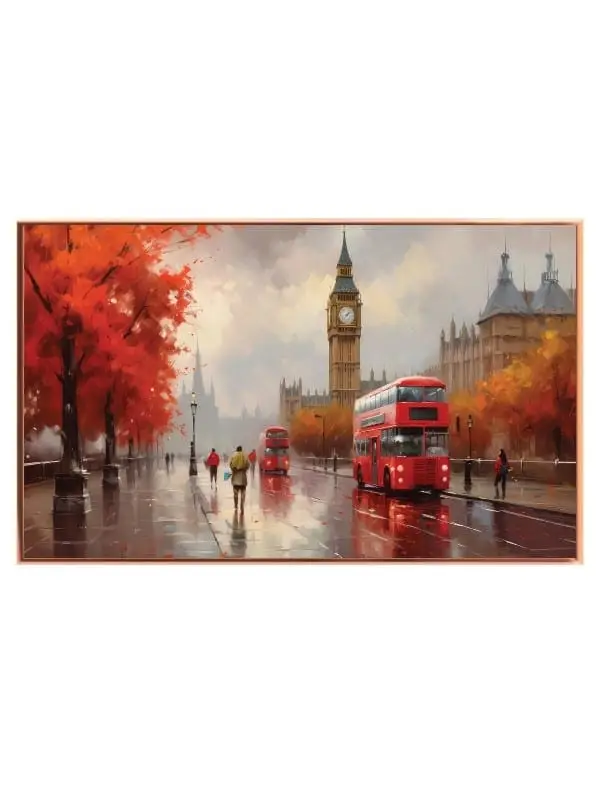 Autumn Rain London Street
