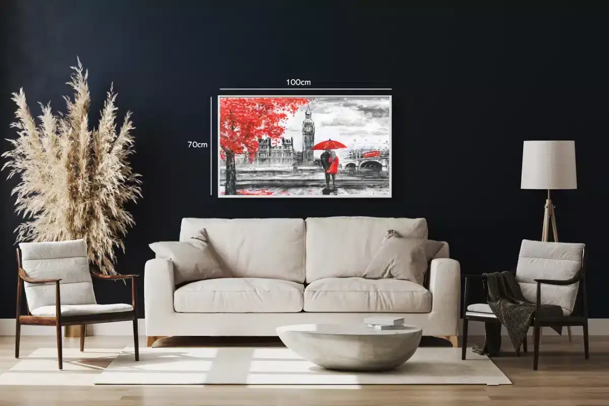 Romantic London Rain Scene