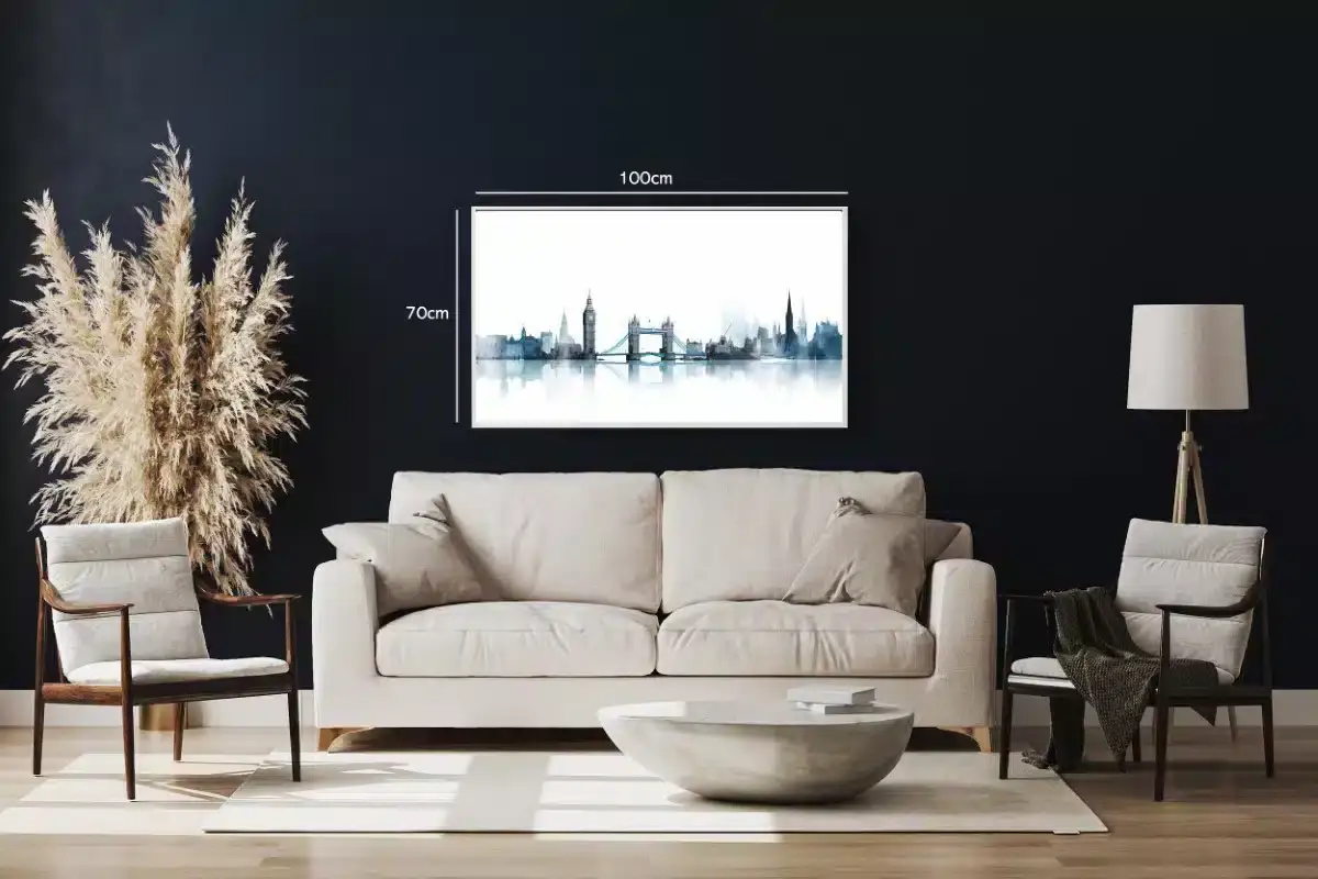 London Skyline Watercolor Art