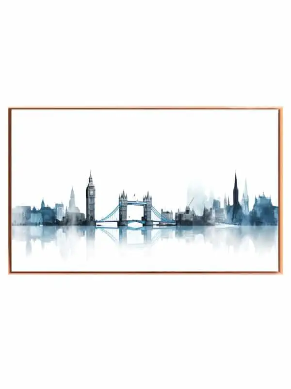 London Skyline Watercolor Art