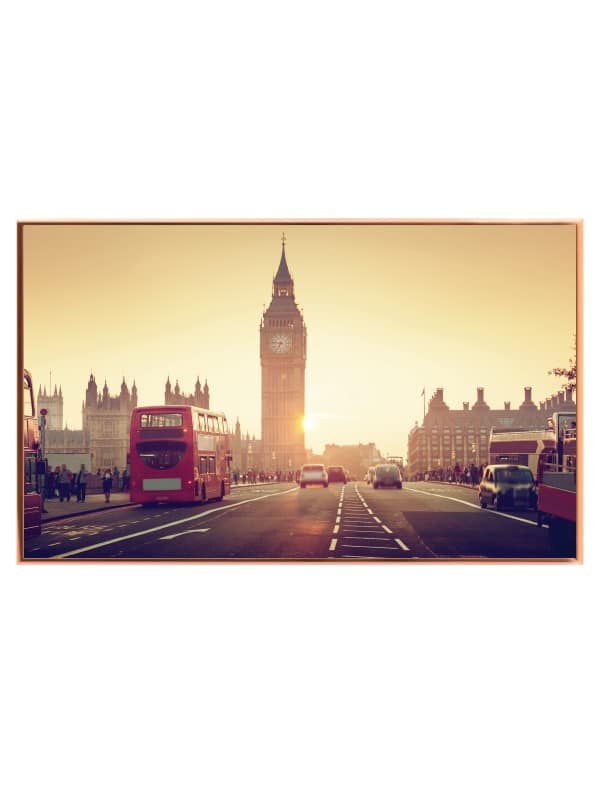 London Street At Sunset