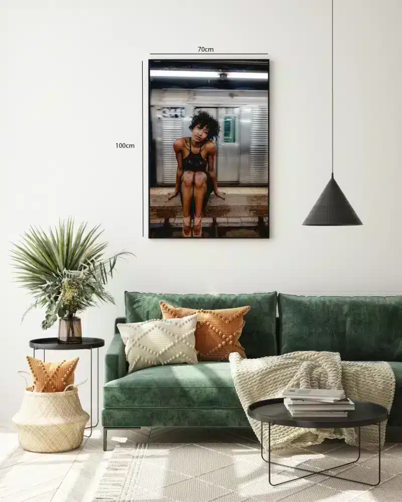 Grafisk Ballerina ved Metroperron