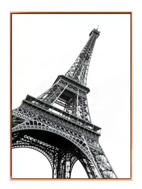 Sort Hvid Eiffel Tårn Fotografi
