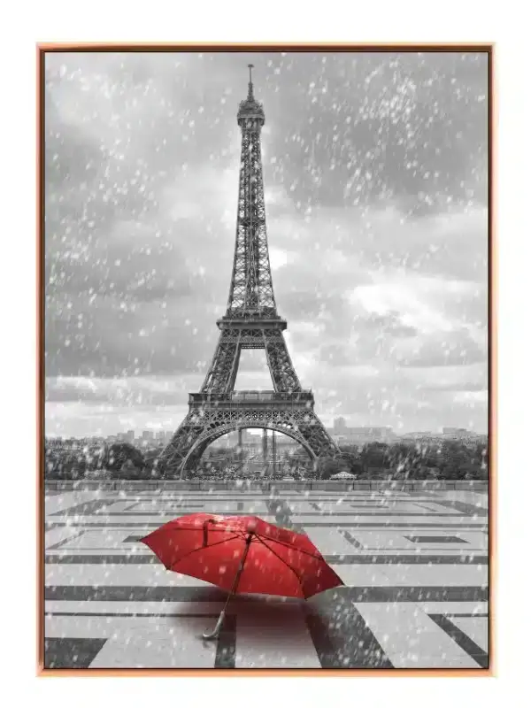 Red Umbrella Eiffel Tower